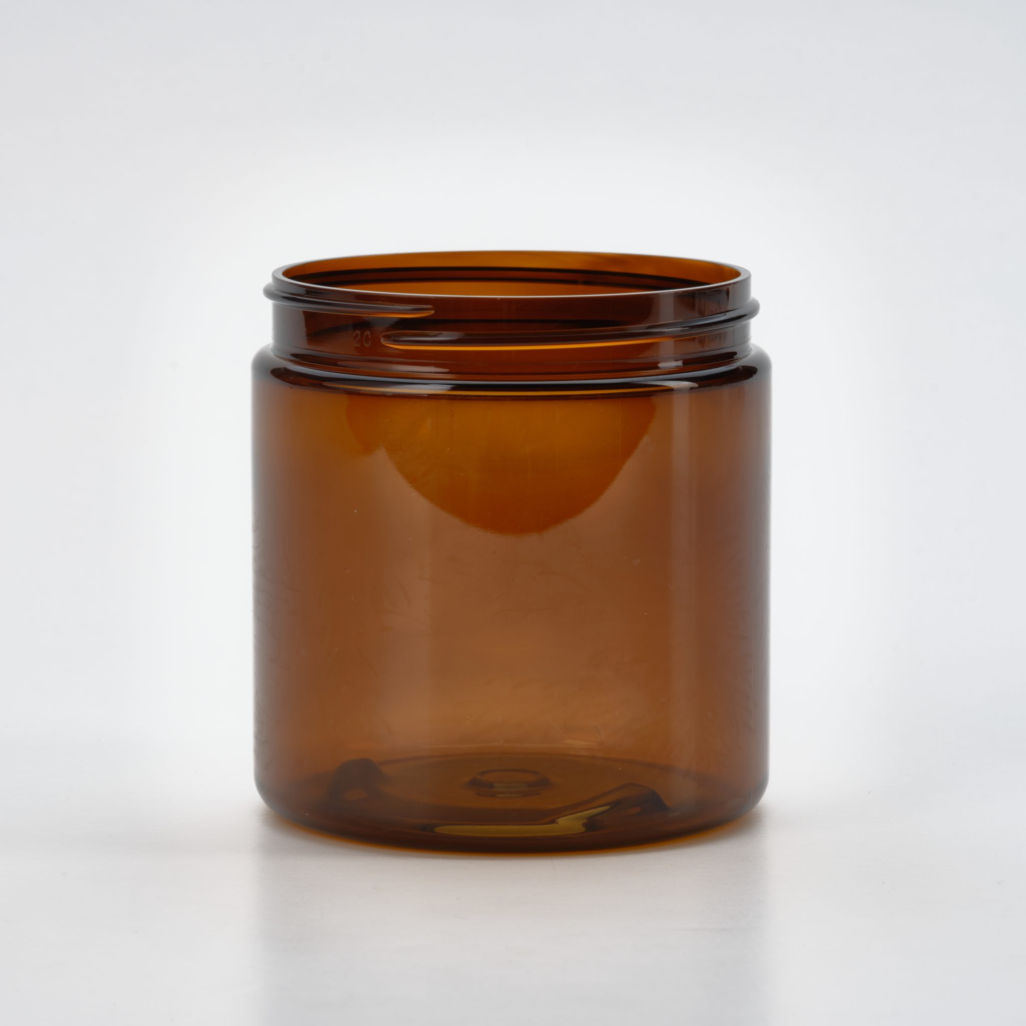 250g Standard Jar 70400 - Amber Tint - Synergy Packaging